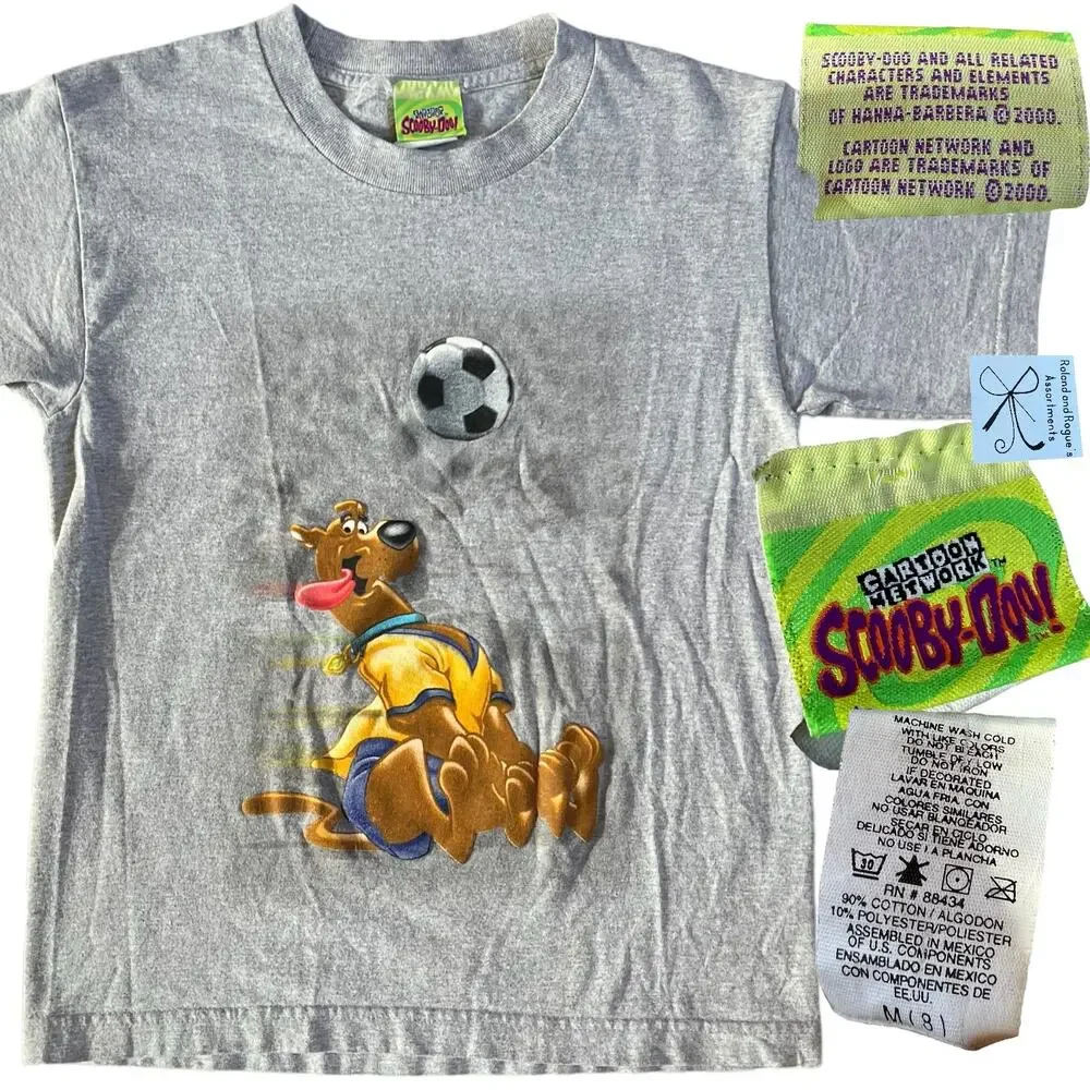 Cartoon Network Scooby-Doo 2000 Soccer T-Shirt Kids Sz M (8)